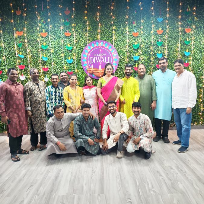 Pittie Group team celebrating Diwali together