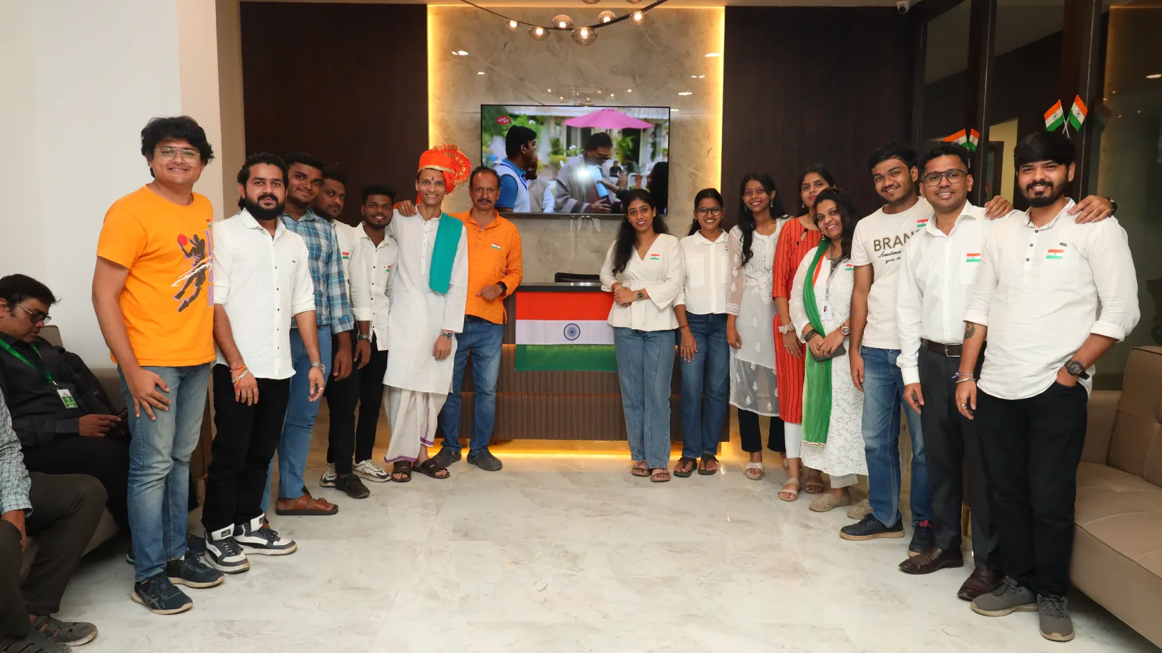 Pittie Group employees celebrating Independence Day